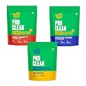 Yogabar Pro Clean Plant Protein Powder | Chocolate + Coffee + Unflavoured | With Monk Fruit | Vegan, Gluten-Free, No Added Sugar | 3 x 500g
