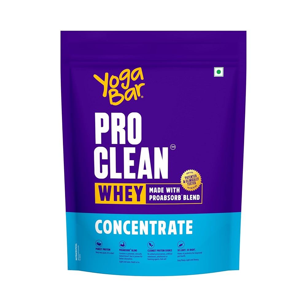 Yogabar ProClean Whey Protein Concentrate 2kg | 27g Protein per Serve ...