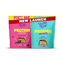 Yogabar Protein Minis Gift Hamper (3 x Chocolate &amp; 4 x Coffee) | Chocolate Gifts in Tin Box | Healthy Snacking for Kids &amp; Adults | Rich in Protein &amp; Fiber