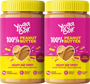 yogabar unsweetened creamy peanut butter 800 pack of 2