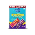 Yogabar Strong 12g Protein Bar Variety Pack of 6 (3 x Choco Peanut Butter Bars, 3 x Coffee Rush Bars) | No Added Sugar Protein Bars | Premium High Protein Blend - Whey Protein Concentrate, Isolate, Peanuts & Soy | Healthy