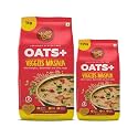 Yogabar Veggie Masala Oats Combo | Veggie Masala Oats 1kg| Veggie Masala Oats 400g | Masala Oats with 3X More Veggies, Pumpkin, Watermelon and Chia Seeds That Helps Reduce Cholesterol