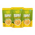 Yogabar Veggie Masala Oats | Masala Oats with 3X More Veggies, Pumpkin, Watermelon and Chia Seeds That Helps Reduce Cholesterol | 400gm Each (Pack of 3)