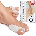 YOGAMEDIC Bunion Corrector for Women Big Toe - 6-Piece Gel Pads, One Size - Toe Separators for Women &amp; Men, Bunion Relief &amp; Hallux Valgus Support