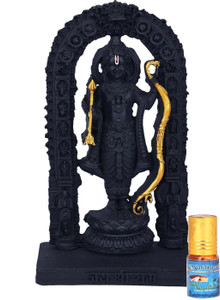 yogi 3d ram lalla ayodhya idol statue showpiece murti for home decor decoration gift decorative showpiece  -  15 cm