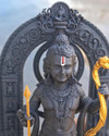 yogi Decorative Showpiece  -  17 cm (Resin, Black)