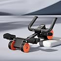 2024 New Ab Wheel Roller With Elbow Support Adjustable Automatic Rebound Abdominal Wheel Roller For Core Work Out Fitness (?20L X 40W X 12H Centimeters), Multi