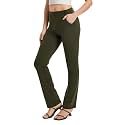 Yogipace Women's Straight Leg Yoga Dress Pants for Work, 27"–37" Inseams