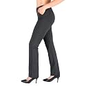 Yogipace Women's Straight Leg Yoga Dress Pants for Work, 27"–37" Inseams