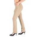 Yogipace Women's Straight Leg Yoga Dress Pants for Work, 27"–37" Inseams