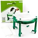 PaneerPlus Paneer Maker &amp; Curd Strainer with Foldable Stand and Muslin Cloth Yogurt Strainer, Hung Curd Maker, Greek Yogurt Maker | Food Grade, Fast Drainage, Zero Plastic Contact (2 Cloth + 1 Stand)