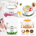 Yogurt Maker Machine, Stainless Steel Inner Container Electric Yogurt Maker Portable 15 Watts Electric 900ml Automatic Curd & Yogurt Maker, Dahi Maker (Multicolor)