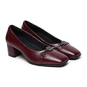 YOHO Bliss Heel 001 Slip-on Loafers for Women | Comfortable & Stylish Block Heeled | Fashion Moccasins with Footpharma Footbed | Perfect for Casual, Formal Shoe