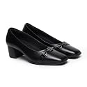 YOHO Bliss Heel 001 Slip-on Loafers for Women | Comfortable &amp; Stylish Block Heeled | Fashion Moccasins with Footpharma Footbed | Perfect for Casual, Formal Shoe