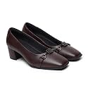 YOHO Bliss Heel 001 Slip-on Loafers for Women | Comfortable &amp; Stylish Block Heeled | Fashion Moccasins with Footpharma Footbed | Perfect for Casual, Formal Shoe