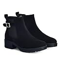 YOHO Chelsea Boot Suede for Women | Bold stylish strap| Elegance| attractive | premium | Fur Lining | Stylish Casual Shoes|Comfortable Fit