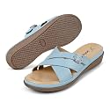 YOHO Evergreen Slides Cross Strap Sandals for