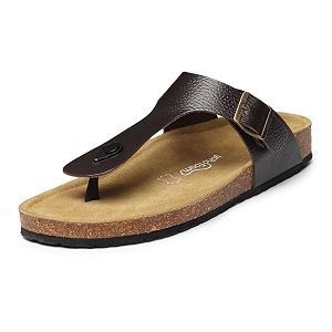 YOHO Sandals for Men Leather Thong
