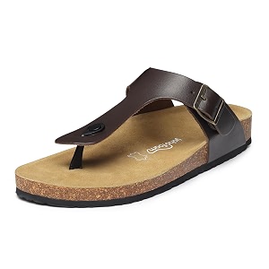 YOHO Sandals for Men Leather Thong