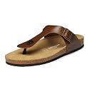 YOHO Sandals for Men Leather Thong