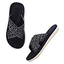 YOHO Starry Slippers for Women Criss-Cross