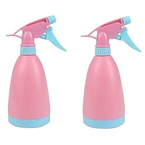 refillable fine mist spray bottle water bottle sprayer lawn sprinkler water mister spray bottle for herbicides pesticides fertilizers plants flowers for home car travel pink pack of 2