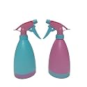 Refillable Fine Mist Spray Bottle Water Bottle Sprayer, Lawn Sprinkler, Water Mister, Spray Bottle for Herbicides, Pesticides, Fertilizers, Plants Flowers for Home Car Travel (Pink and Blue)