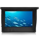 4.3in Fish Finder Screen IPS Full View 800x480 Underwater Fishing Monitor with Sun Visor, 5000mAh Rechargeable Battery, CVBS Input 3.5mm, ABS Shell for Lake Saltwater Ice Fishing