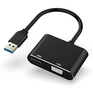 usb to hdmi vga adapter 1080p 3020 converter compatible with windows xp78811011 mac android devices