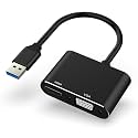 USB to HDMI VGA Adapter, 1080P 3.0/2.0 Converter, Compatible with Windows XP/7/8/8.1/10/11, Mac, Android Devices