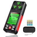YOJOCK EMF Meter,3 in 1 EMF Detector Electromagnetic Field Radiation Detector EMF Reader for EF,MF,RF,EMF Detector Meter for Home EMF Inspections,Office,Outdoor,Ghost Hunting (Bright Red)