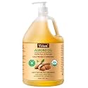 Yoken Organic Almond Oil 1 Gallon, Cold Pressed Bulk Carrier Oil