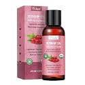 Yoken Organic Rosehip Seed Oil 4oz, Cold Pressed & Unrefined Facial Oil