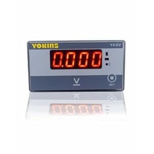 yokins y4-dv digital dc voltmeter 0-500v dc for dc voltage measurement comes with one year warranty size 96x48mm