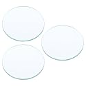 YOKIVE 3 Pcs Flat Convex Lens Clear Glass Clear 300mm Focal Length