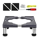 YOKIVE Mini Fridge Stand, Adjustable Base Tray Riser for Refrigerator Washer Dryer AC Water Cooler, 4 Strong Feet, 5.5"-6.7" Height