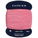 Yokota Daruma Sashiko Thread Single and Variegated Color (Japanese Apricot Rose Pink, Thin 40M Card)
