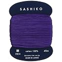 Yokota Daruma Sashiko Thread Single and Variegated Color (Grape, Thin 40M Card)