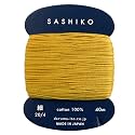 Yokota Daruma Sashiko Thread Single and Variegated Color (Brown Gold, Thin 40M Card)