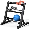 YOLEO 3-Tier Adjustable Dumbbell Rack Weight Storage Stand