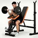 YOLEO Olympic Weight Bench Set, Heavy Duty Bench Press Rack for Home Gym
