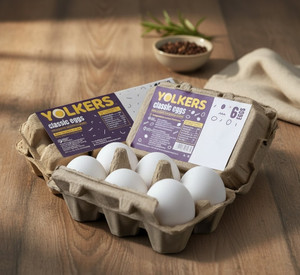 yolkers white eggs 6 units