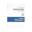 Yoment Discbound Lined Refills for 6.1 x 8.3 Hardcover Notebook, Spiral Journal Notebook for Office Work Meeting Planner, for School Students Class Notes, Small