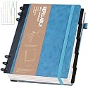 Yoment Refillable Journal Notebooks for Work, Journal for Women Men,Blue