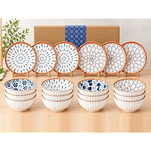 yomith ceramic dinnerware set floral design kitchen and dining porcelain dinner set for daily use amp diwali gifting set of 18 dinner set