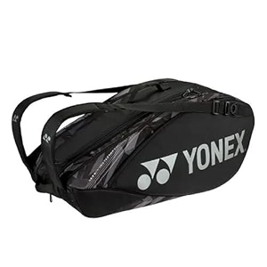 yonex ba 92229 ex pro badminton kit bag  fine blue  dual racket compartments shoe pocket amp backpack straps for tournament players mist purple