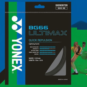 YONEX BG ULTIMAX Quick Repulsion 0.65 Badminton