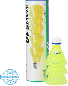 yonex mavis 10 nylon shuttle  - blue yellow