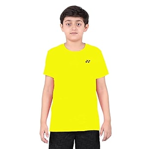 yonex rj 1445m polyester round neck t-shirt j120 empire yellow