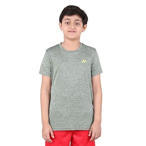 yonex rj 1445m polyester round neck t-shirt j160 gunmetal